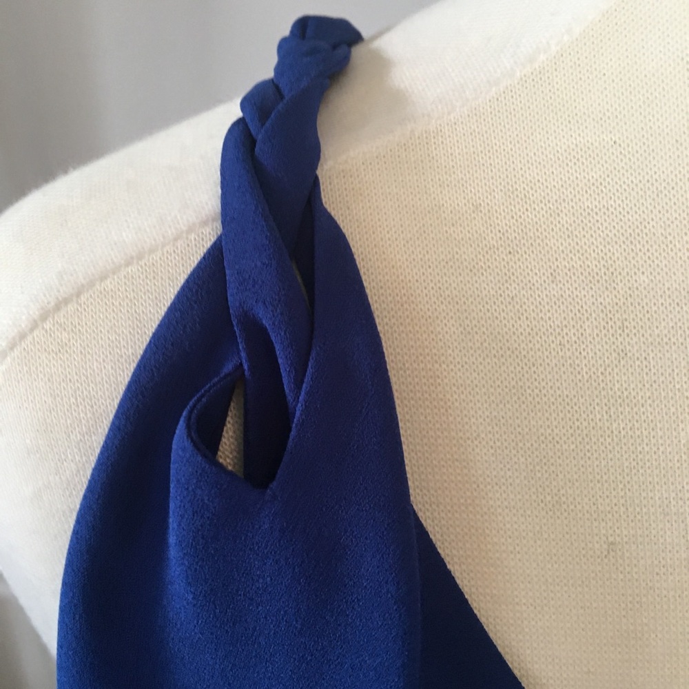 NWT FACONNABLE Silk Tank Top Monaco Blue Iris - Picture 3 of 7